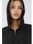 Kadın Modal Touch Fermuarlı Kapşonlu Sweatshirt Siyah 6