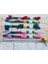 3 Sıra Boncuklu Püsküllü Renkli Tasma 1 Adet Yular 3.5X57 cm Boncuk Uzunluğu 1