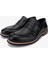 Erkek Hakiki Deri Siyah Loafer Ayakkabı 183 42551 Erk Ayk Y25 Sıyah Dr/orgu 4