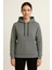 Kadın Gri Kapüşonlu SWEATSHIRT-W1108-K 1