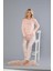 Kadın Pamuk Sevimli Desen Uzun Kollu Kışlık Pijama Takımı 09-275 2