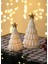 Dekoratif LED Işıklı Yılbaşı Ağacı Beyaz 10X10X18 2