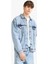 Oversize Geniş Kalıp Düğmeli Denim Ceket F4737AX25AU 7