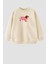 Kız Çocuk Baskılı 3 Iplik Kumaş Pamuklu Sweatshirt 1