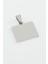 Ds-Derin Kare Isim Yazılabilir Çelik Kolye Ucu 2x2 Cm-Gümüş Rengi 1