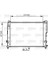 732544 - Radyatör Lgn 97-01 -Espace Iıı 99-02 1.6-1.8-2.0-1.9d Klimasız Mek 635×425X18 1