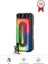 KTS-1555 Siyah Mikrofonlu Rgb Ledli Taşınabilir Bluetooth Hoparlör Parti Speaker 1