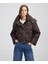 Leopar Desen Şişme Mont IW6250012095074 1