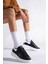Samira Premium Ortopedik Siyah Beyaz Kadın Sneaker 2