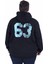 Mocgrande Büyük Beden Kapüşonlu Sweat Double Face Sixty Three 25704 Sıyah 3
