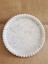 Yuvarlak Beyaz Marble Efektli Beaded Edge Beton Dekor 1