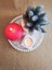 Yuvarlak Beyaz Marble Efektli Beaded Edge Beton Dekor 3