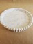 Yuvarlak Beyaz Marble Efektli Beaded Edge Beton Dekor 2