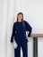 Geniş Şerit Detaylı Oversize Geniş Paça Modal Kumaş Eşofman Takım 5