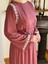 Abaya Kol Nakışlı Medine Ipeği Elbise 5060 1