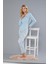 Kadın Pamuk Sevimli Desen Uzun Kollu Kışlık Pijama Takımı 09-276 1