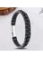 6mm Mat Oniks Taşlı Deri Kordon ve Çelik Bileklik 31682B2D6M1 2