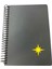 Siyah Kapak Lazer Kesim Defter 17 x 24 100 Yaprak Spiralli Kareli Defter 1
