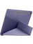 Galaxy Tab S9 Fe Uyumlu Tri Folding Kalem Bölmeli Standlı Kılıf Mor 4