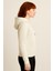 Kadın Krem Kapüşonlu SWEATSHIRT-W1108-K 2