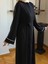 Gizli Patlı Biyeli Abaya Kol Ferace 5058 4