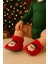 Bebek & Çocuk Kaydırmaz Tabanlı Ev Botu / Panduf / Kışlık Peluş Bot / Noel Baba Desenli 3