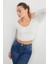 V Yaka Uzun Kol Crop Bluz 7