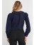 Bebe Yaka Önden Bağlamalı Crop Bluz 5