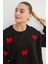 3 Iplik Fiyonk Nakışlı Oversize Sweatshirt 2