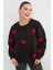 3 Iplik Fiyonk Nakışlı Oversize Sweatshirt 4