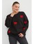 3 Iplik Fiyonk Nakışlı Oversize Sweatshirt 8