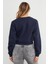 3 Iplik Fiyonk Nakışlı Crop Sweatshirt 6
