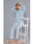 Kadın Pamuk Sevimli Desen Uzun Kollu Kışlık Pijama Takımı 09-275 1
