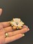 Yavruağzı Çiçek Broş Yaka Iğnesi Giyim Aksesuarı 4x4 cm 2