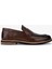 Erkek Hakiki Deri Kahverengi Loafer Ayakkabı 183 42551 Erk Ayk Y25 Kahve Dr/orgu 1