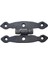 Antika Tarz Dekoratif Pirinç Dar Menteşe - 75X39 Mm, Oksit 1