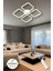 Jasmin White Gold Kumandalı 3 Renk Modern Plafonyer LED Avize 4