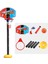 Toddler Ayarlanabilir Basketbol Kasnağı 52-115CM Stand Rafı Çocuklar Için Bebek Açık Kapalı Ball Sport Backboard Rim Show Bıdley Toycolor: Bir Set (Yurt Dışından) 1