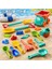 Toddlers Için Toksik Olmayan Kum Oyun Kiti Çocuklar Plaj Oyuncakları Büyük Kürek Kum Saati Büyük Kova Araçları Açık Sanal Alan Aksesuar Renk: 19PCS (Yurt Dışından) 1