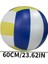 Dev Şişme Voleybol Dalı Pvc Plaj Topu, Mavi Sarı Çizgilerle Aile Toplantıları Için Plaj Partileri Arka Bahçe Gamescolor: 1 Adet Dev Voleybol (Yurt Dışından) 1