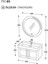 Pio 85CM Matt Anthracite (Gri) Ahşap Kulplu Banyo Dolabı (Ayna+Lavabo+Alt Dolap) 3
