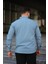 Erkek Slim Fit Cepli Basic Uzun Kol Amavi Kot Gömlek 4