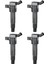 4pcs Hyundai Sonata Için Ateşleme Bobini Santa Fe Genesis Coupe Tucson IX35 Kia Optima Sportage 27300-3F100 UF-611 (Yurt Dışından) 5