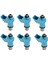 6pcs Motosiklet Yakıt Enjektörü Nozul 6C5-13761-00-00 Yamaha 40HP 50HP 60HP 2-4 Strok F-50 T-50 F-60 T-60 2005-2009 (Yurt Dışından) 4