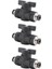 4mm Itme Valf Bilyalı Valf 4mm Hava Akış Kontrol Vanası Hızlı Bağlantı Valf Tüp Bağlantı Parçaları 3 Paket (Yurt Dışından) 3