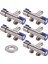 5pcs Çift Kontrol 1 2&#39;de Banyo Tuvalet Açısı Valfi Çamaşır Makinesi Çift Su Bide Açısı Valf Musluğu (Yurt Dışından) 3