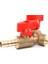 4pcs 3 Yol Kapalı Kalıp Vanası / Valf Kelepçesi Takma Hortum Barb Far Fuel Gaz 8mm Pirinç Y Tip Bahçe Aracı Için (Yurt Dışından) 4