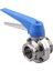 Mavi Tetik Sökümlü Kelebek Valfi Paslanmaz Çelik 304 Tri-Clamp (1,5 Inç Tri Kelime Kelebek Valfı) (Yurt Dışından) 5