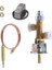 5/8in (3/8in Döner Parlama) Erkek Parlama Gazı Güvenlik Kontrol Vanası Termokupl Montaj Kiti Düşük Basınçlı Propan Ateş Çukuru (Yurt Dışından) 3