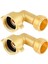 2pcs 90 Derece Bahçe Hortumu Dirseği 3/4 Inç Hortum Pirinç Bahçe Hortum Konnektörü Rv Su Bağlantıları ve Yerleşim Muslukları Için (Yurt Dışından) 1